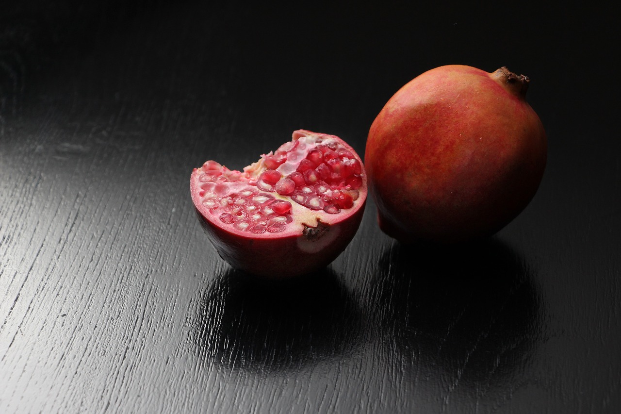 pomegranate darkroom fruit free photo