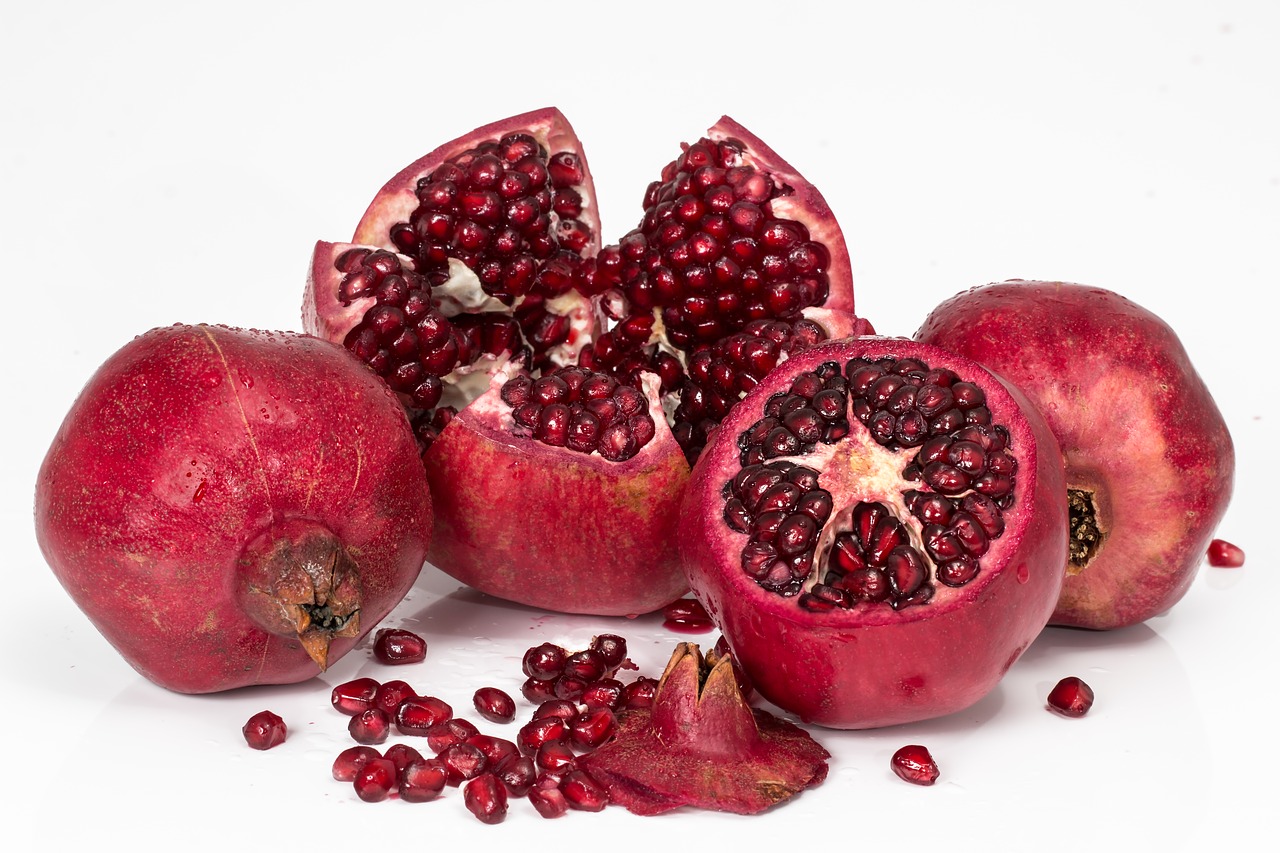 pomegranate fruit seeds free photo
