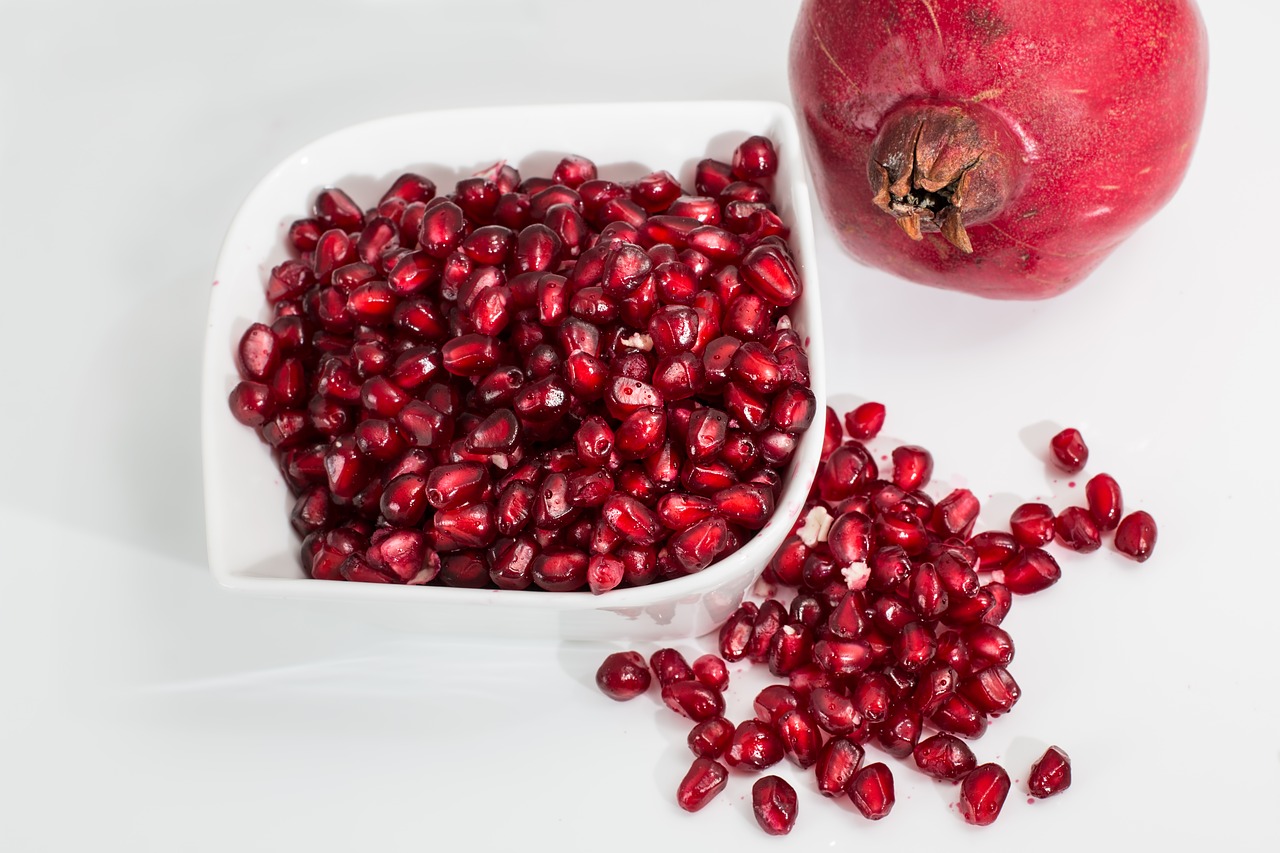 pomegranate fruit seeds free photo