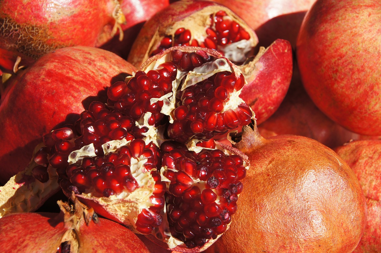 pomegranate fruit red free photo