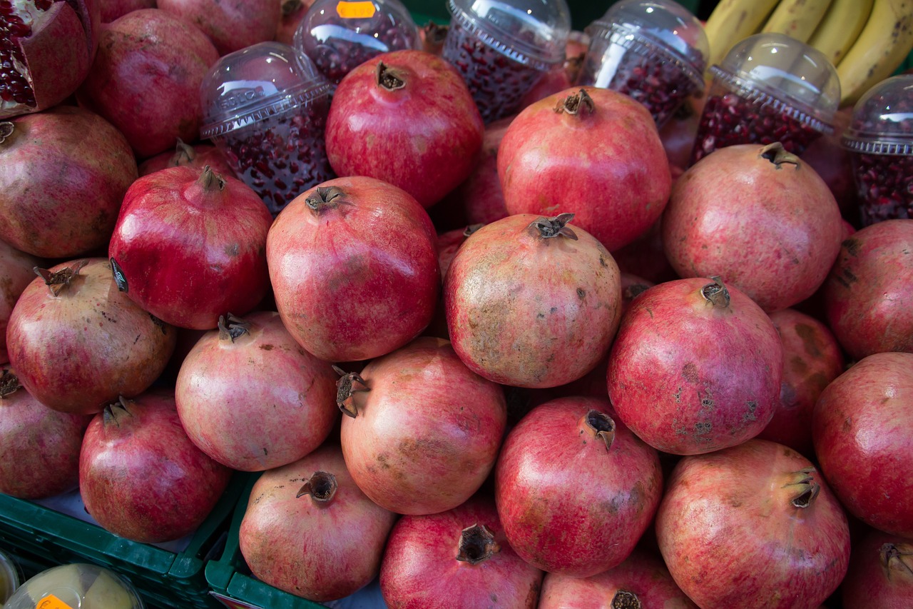 pomegranates christmas market advent free photo