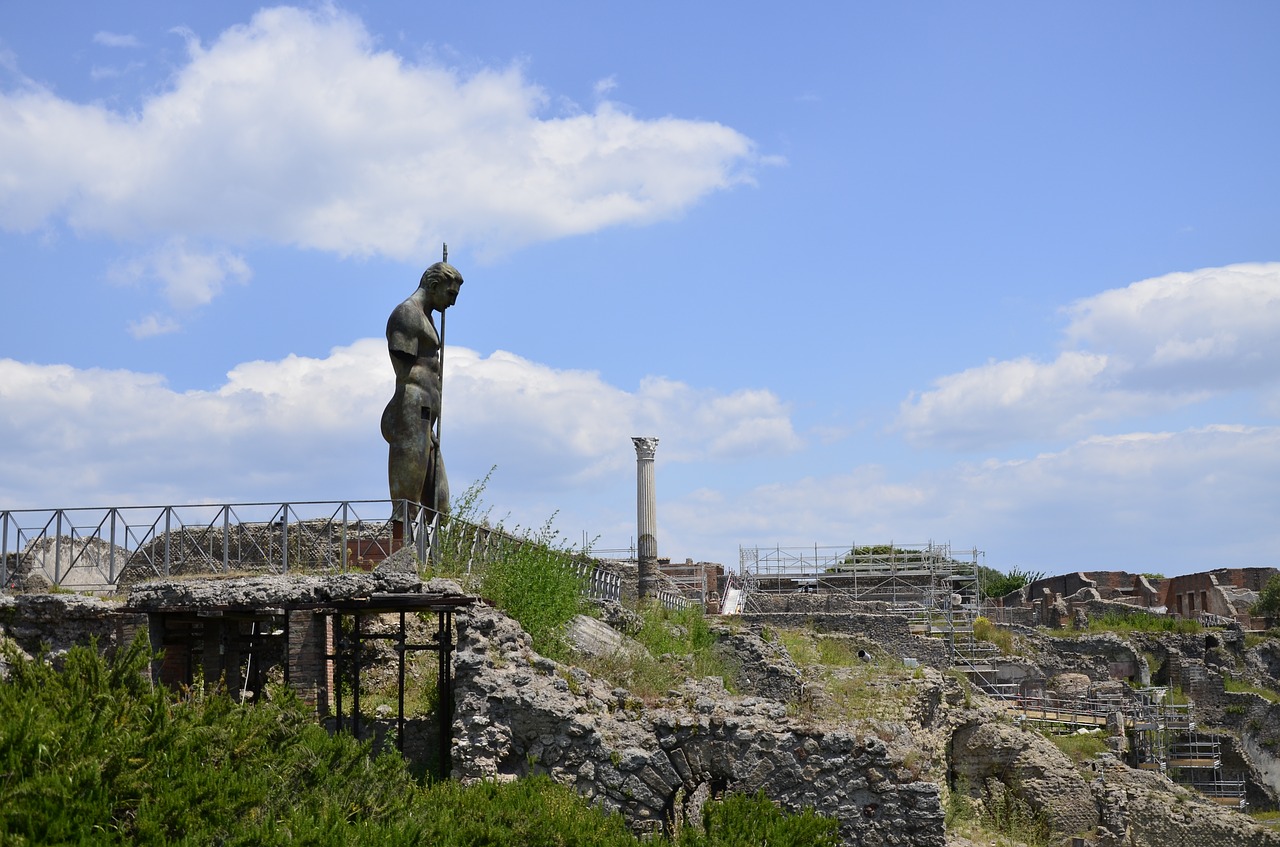 pompeii excavations archaeology free photo