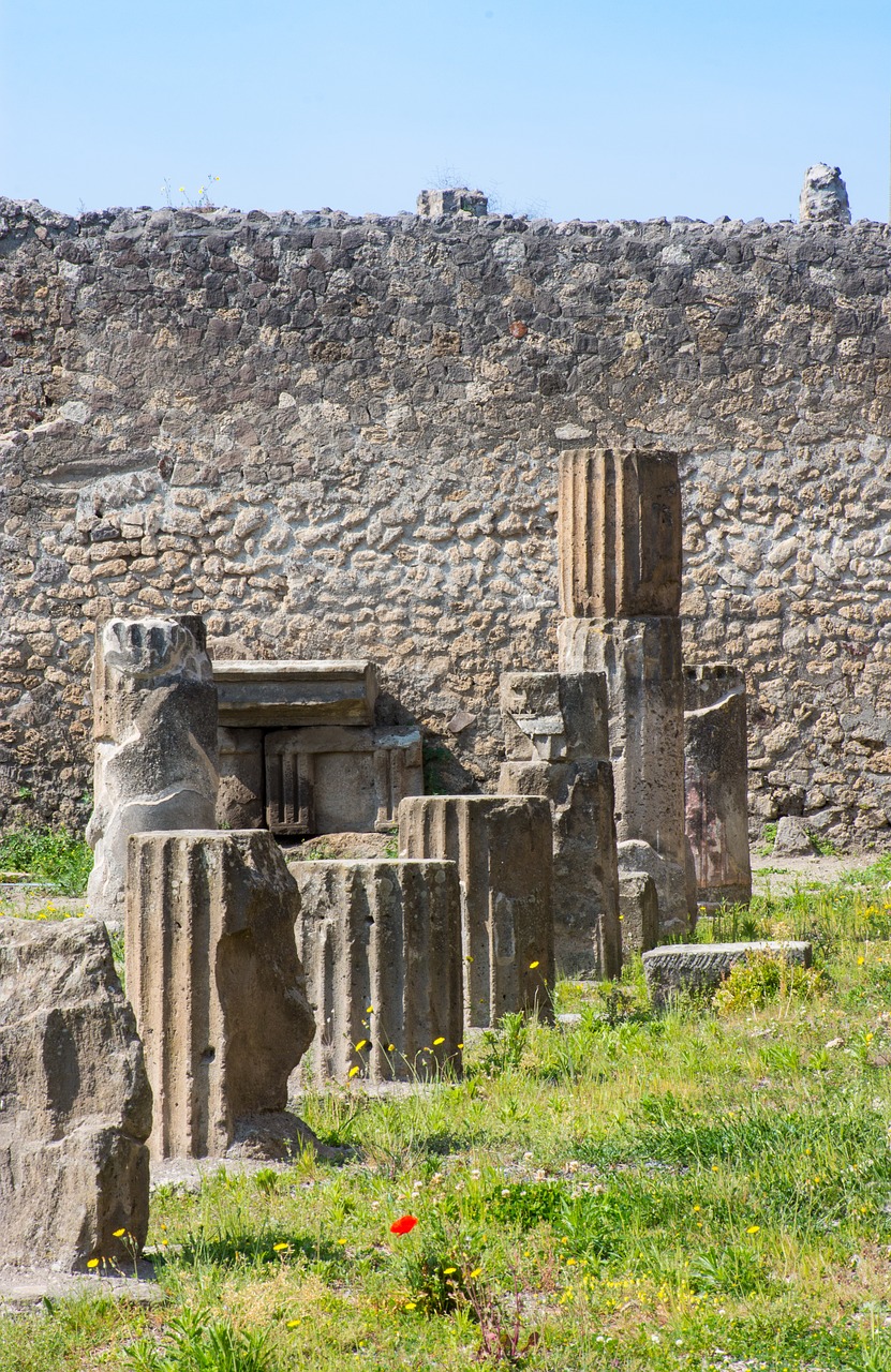 pompeii pompei columnar free photo