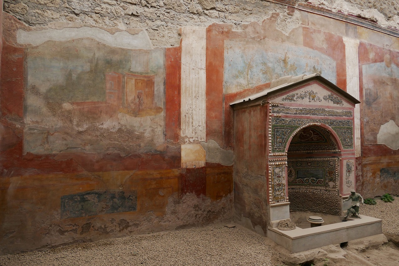 pompeii italy naples free photo