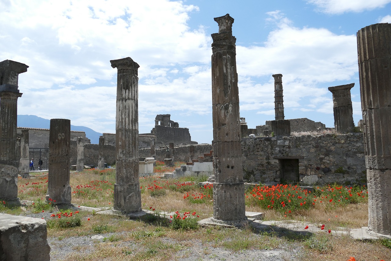 pompeii italy naples free photo