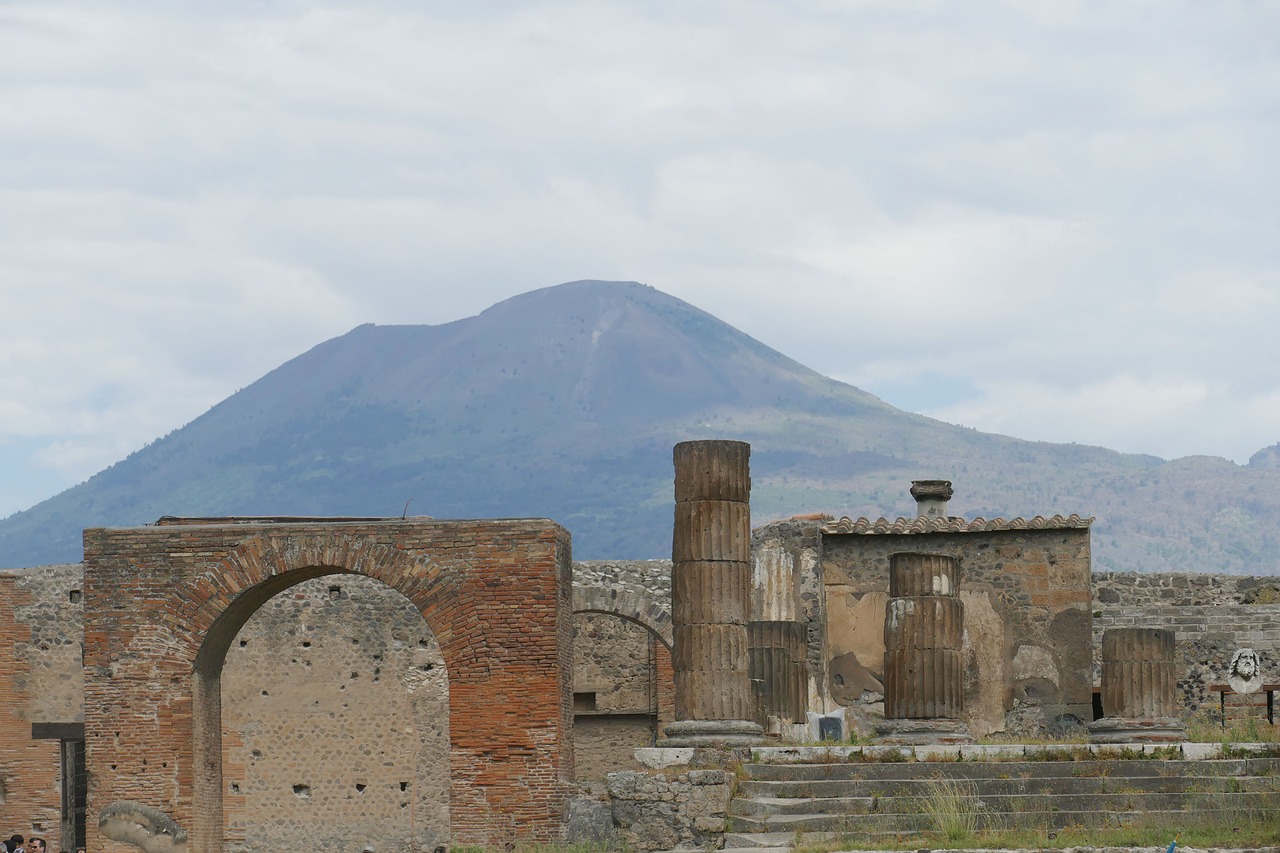pompeii naples unesco world heritage site free photo
