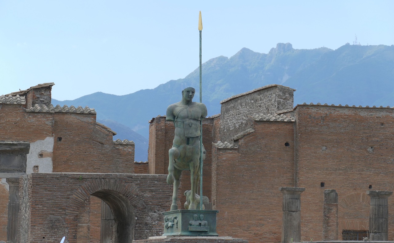 pompeii naples unesco world heritage site free photo
