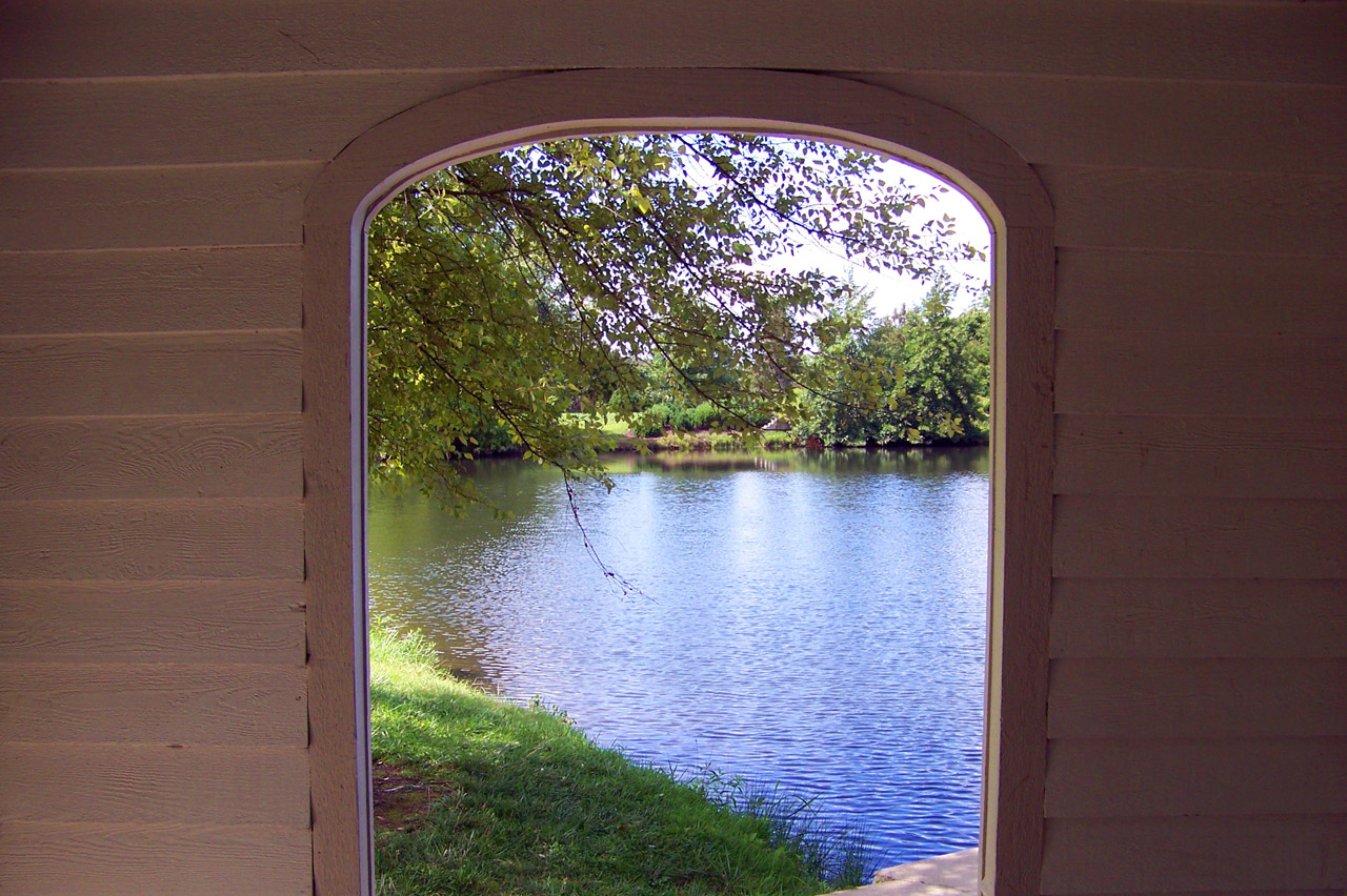 pond gazebo pond free photo