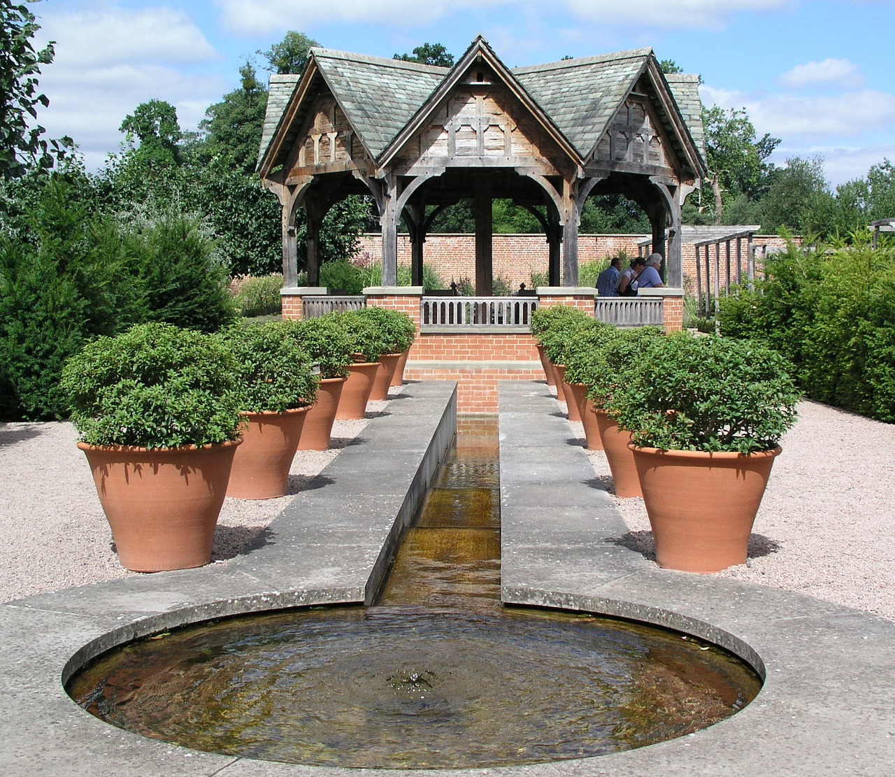 pond garden home free photo