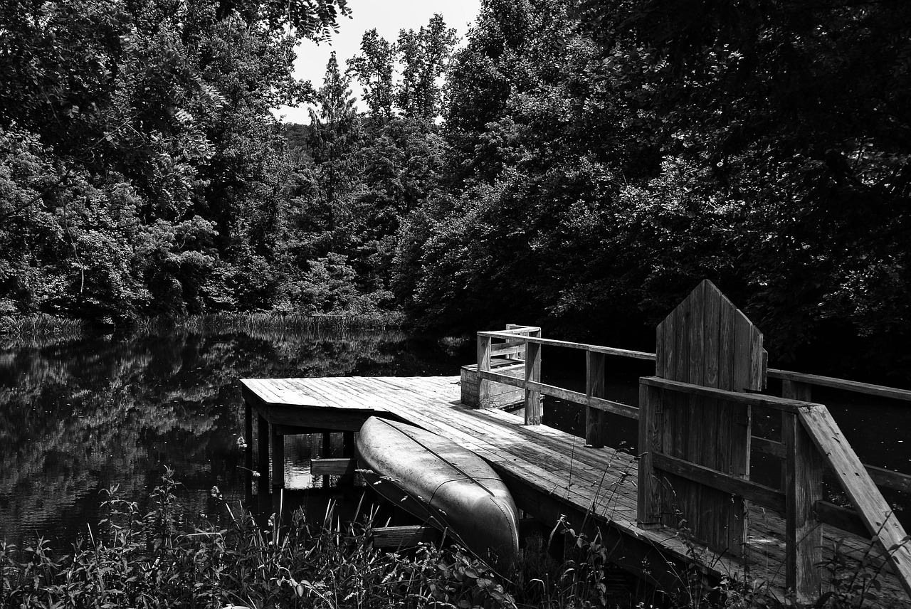 pond boat wood free photo