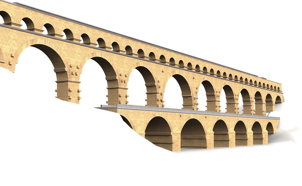 pont du gard france building free photo