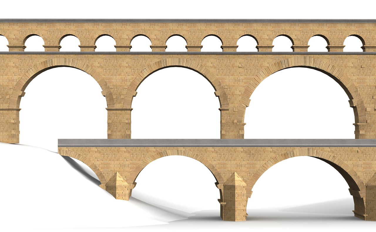 pont du gard france building free photo