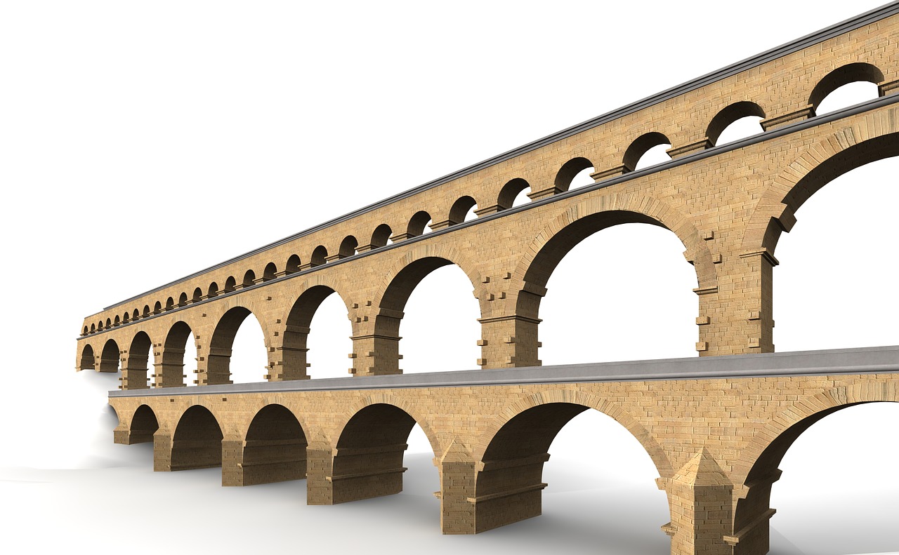 pont du gard france building free photo