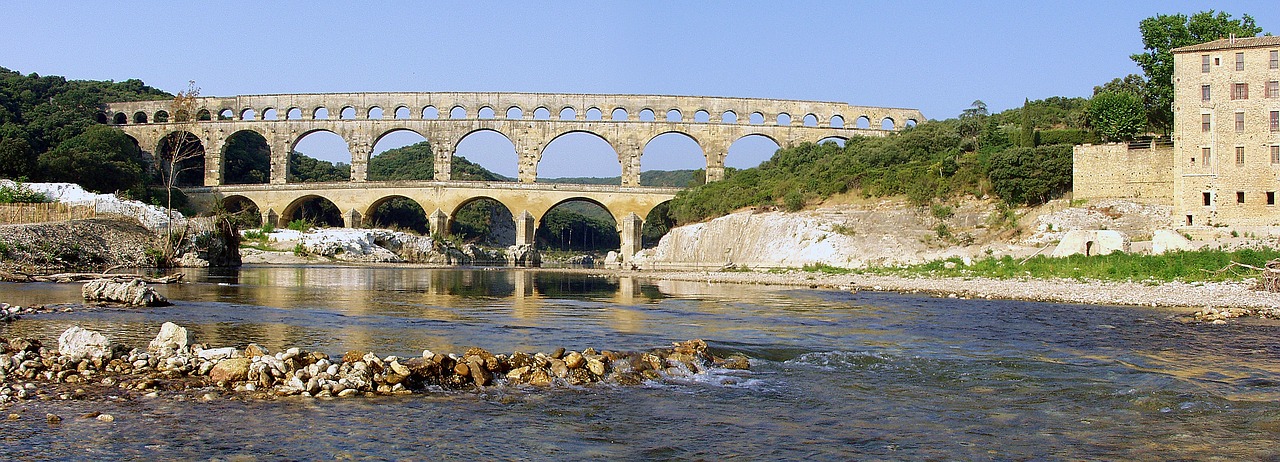 pont du gard bridge france free photo