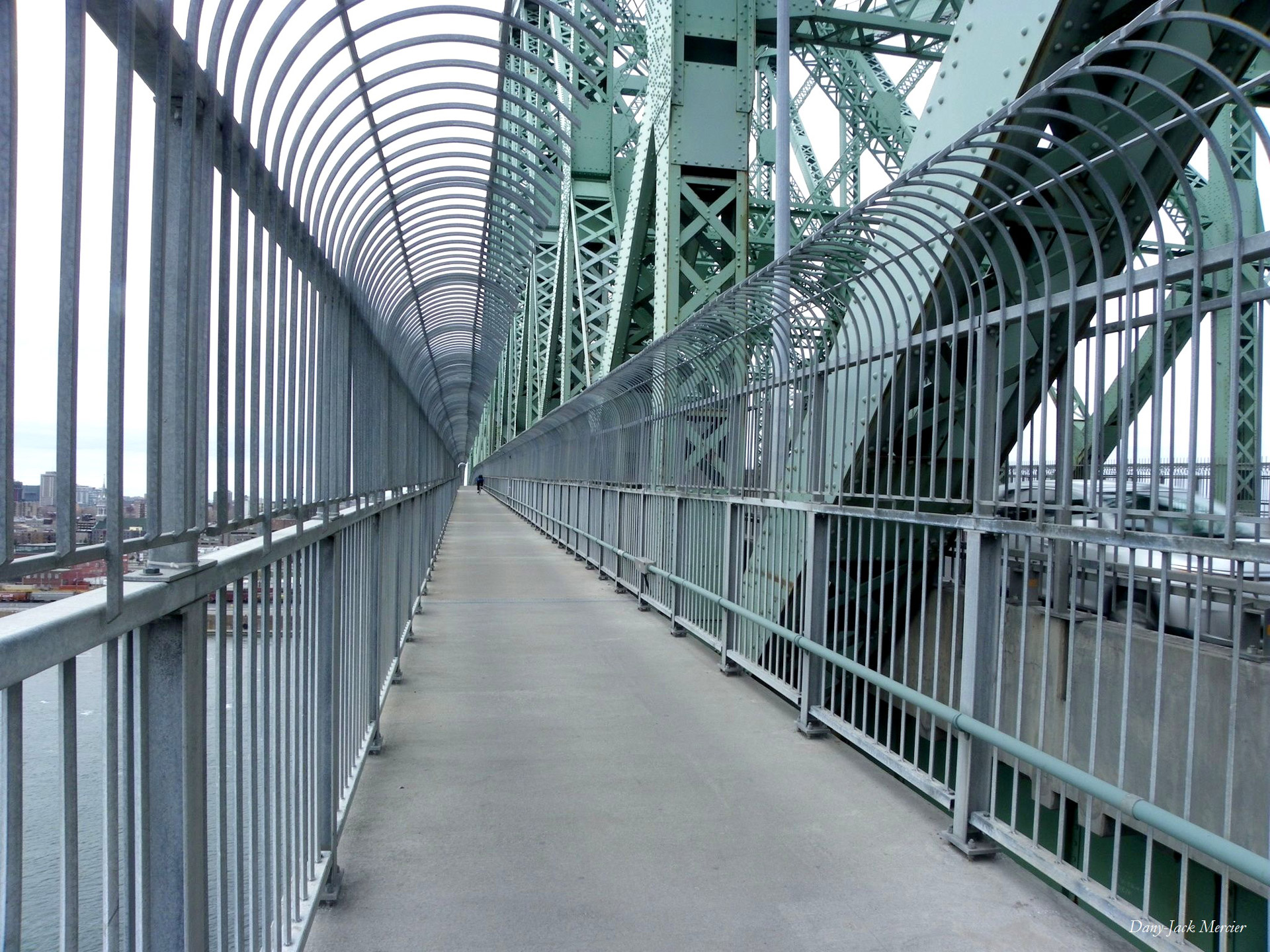 bridge metal perspective free photo