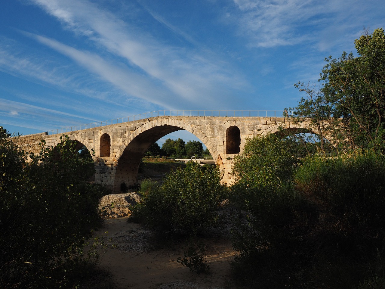 pont julien bridge roman stone arch bridge free photo