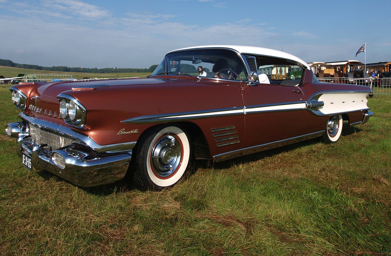 pontiac bonneville 1958 classic free photo