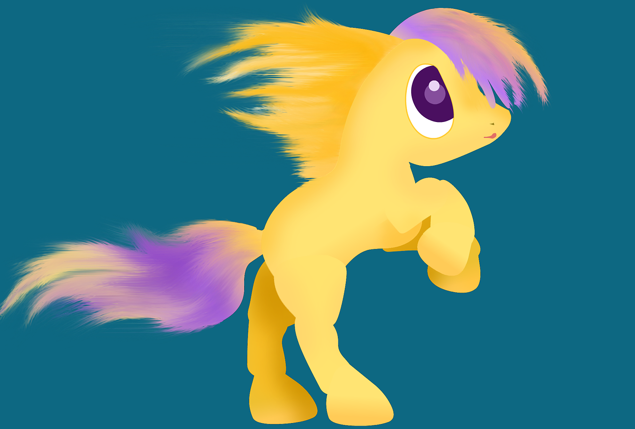 pony horse character free photo