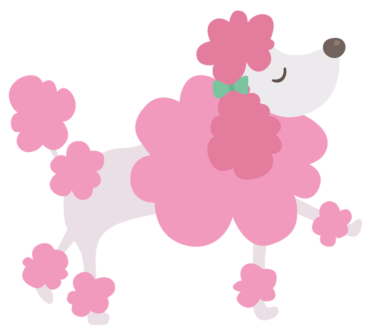 poodle  dog illustration  clip art free photo