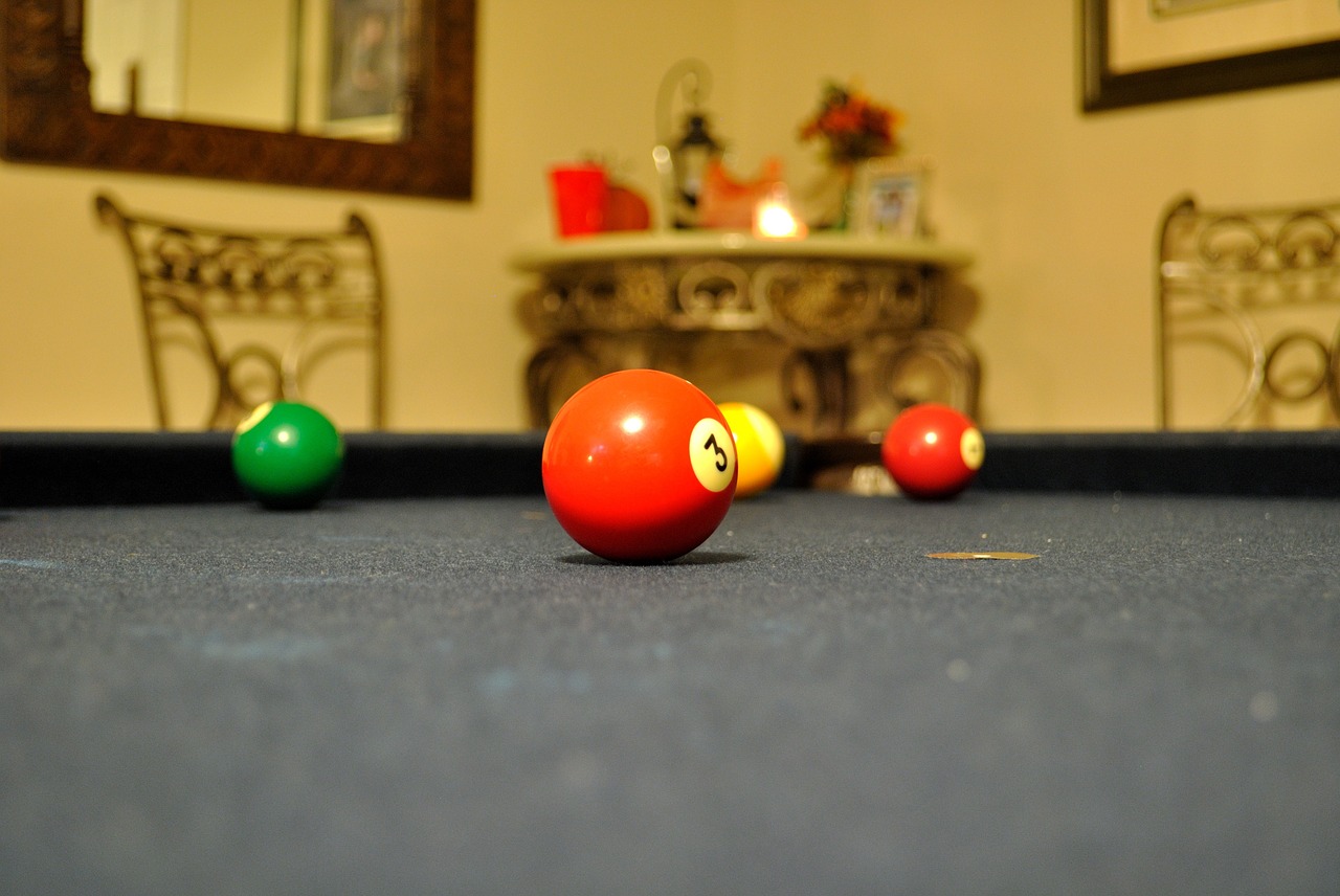 pool billiards red ball free photo