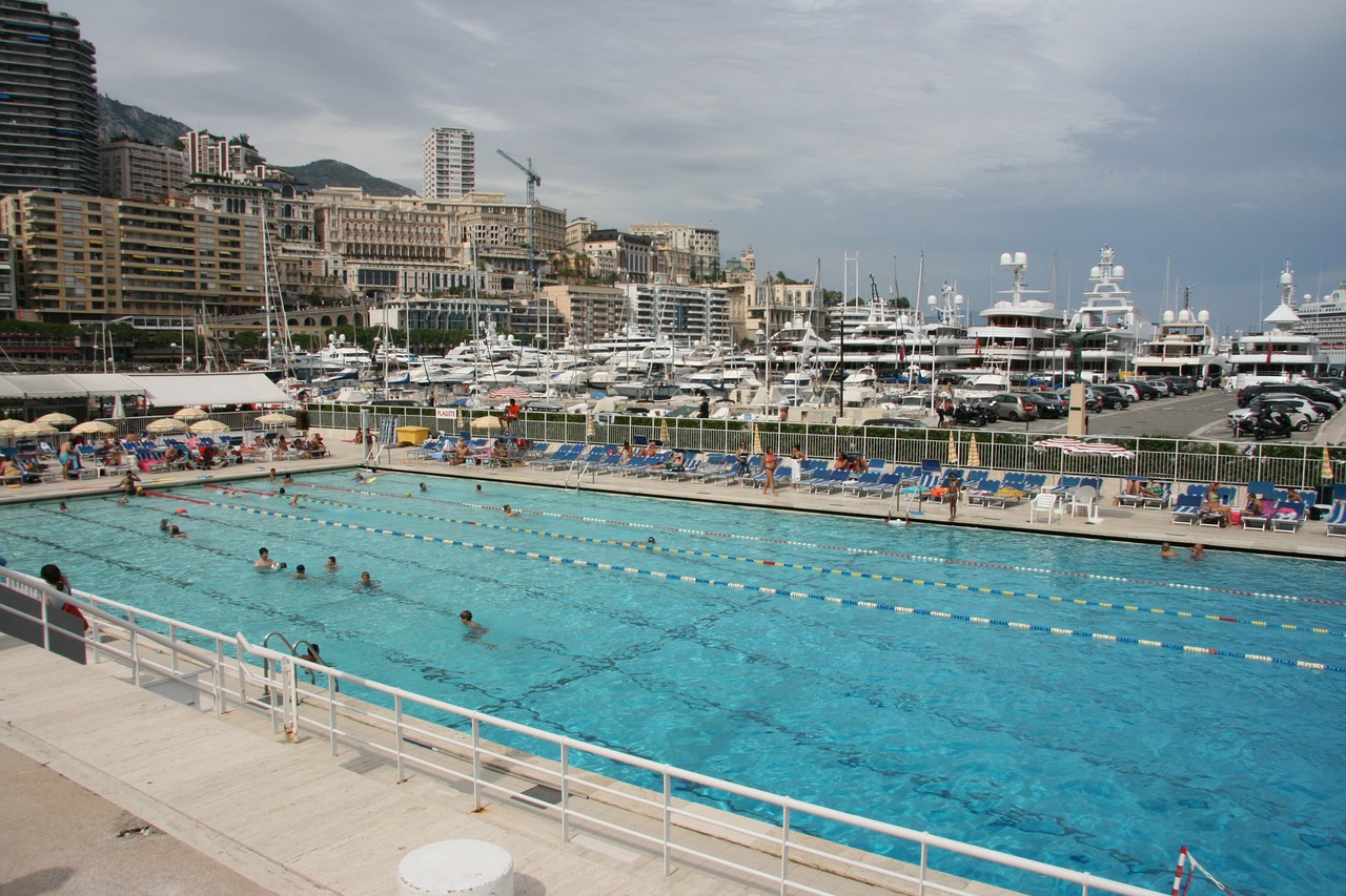 pool monaco city free photo