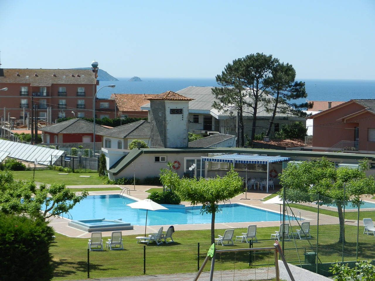 pool landscape sea free photo