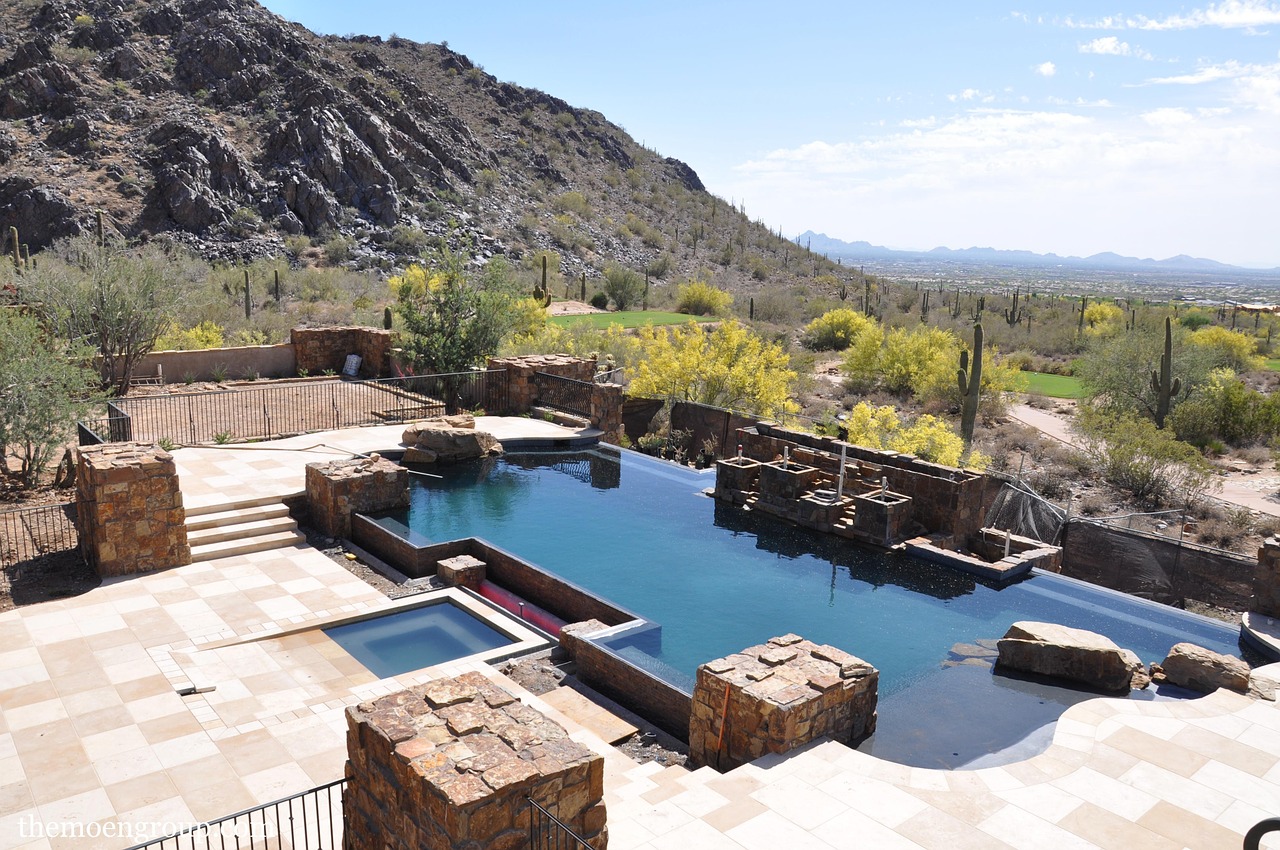 pool arizona desert free photo