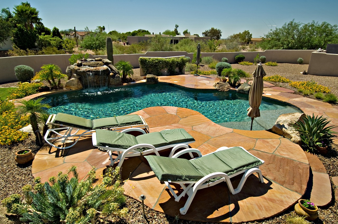 pool arizona desert free photo