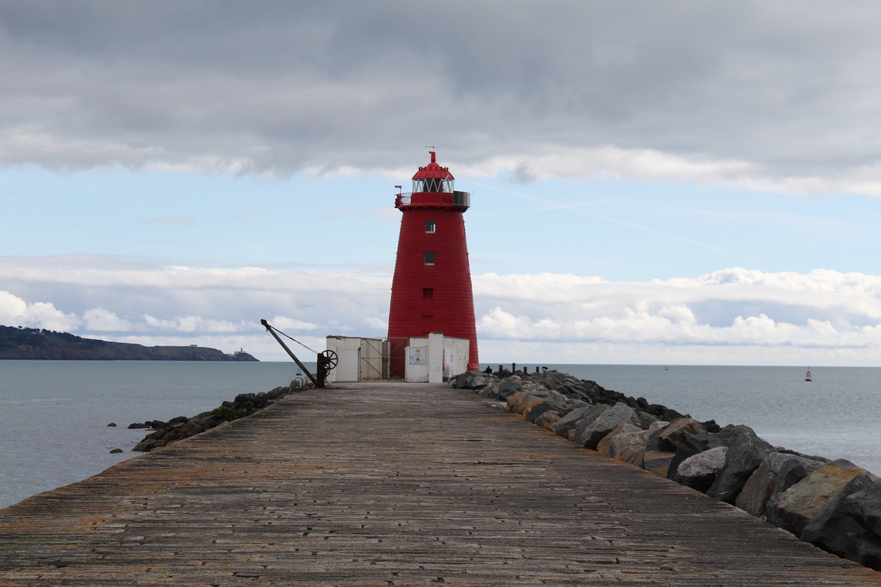 poolbeg lighthouse dublin dublin bay free photo