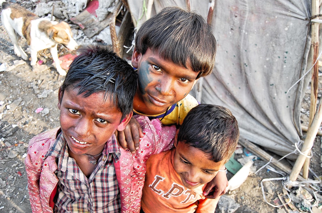 poor slums india free photo