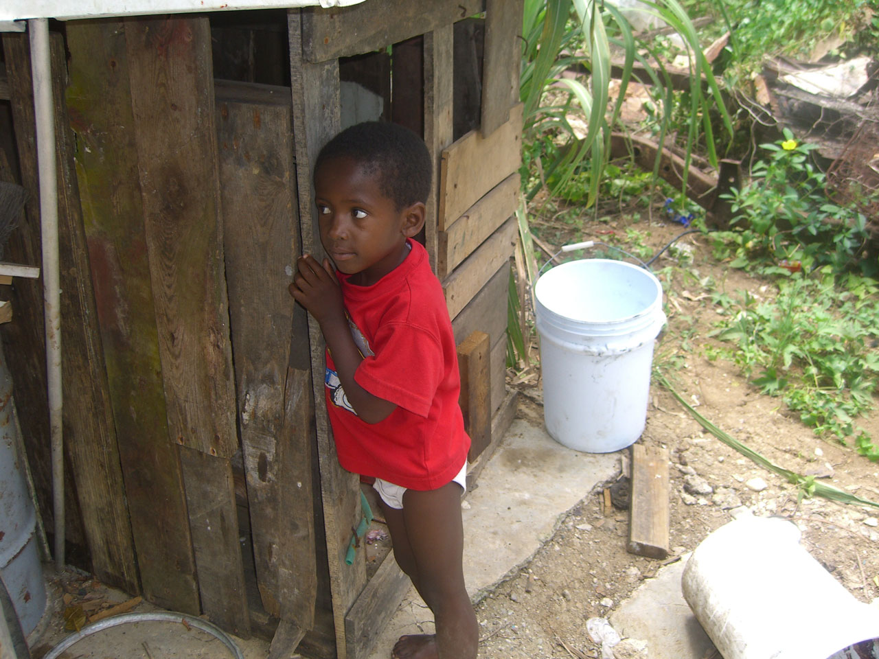 poor children jamaica free photo
