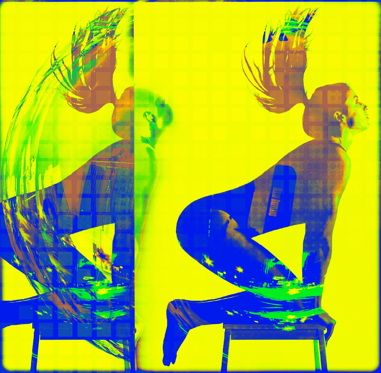 pop art color distorted free photo