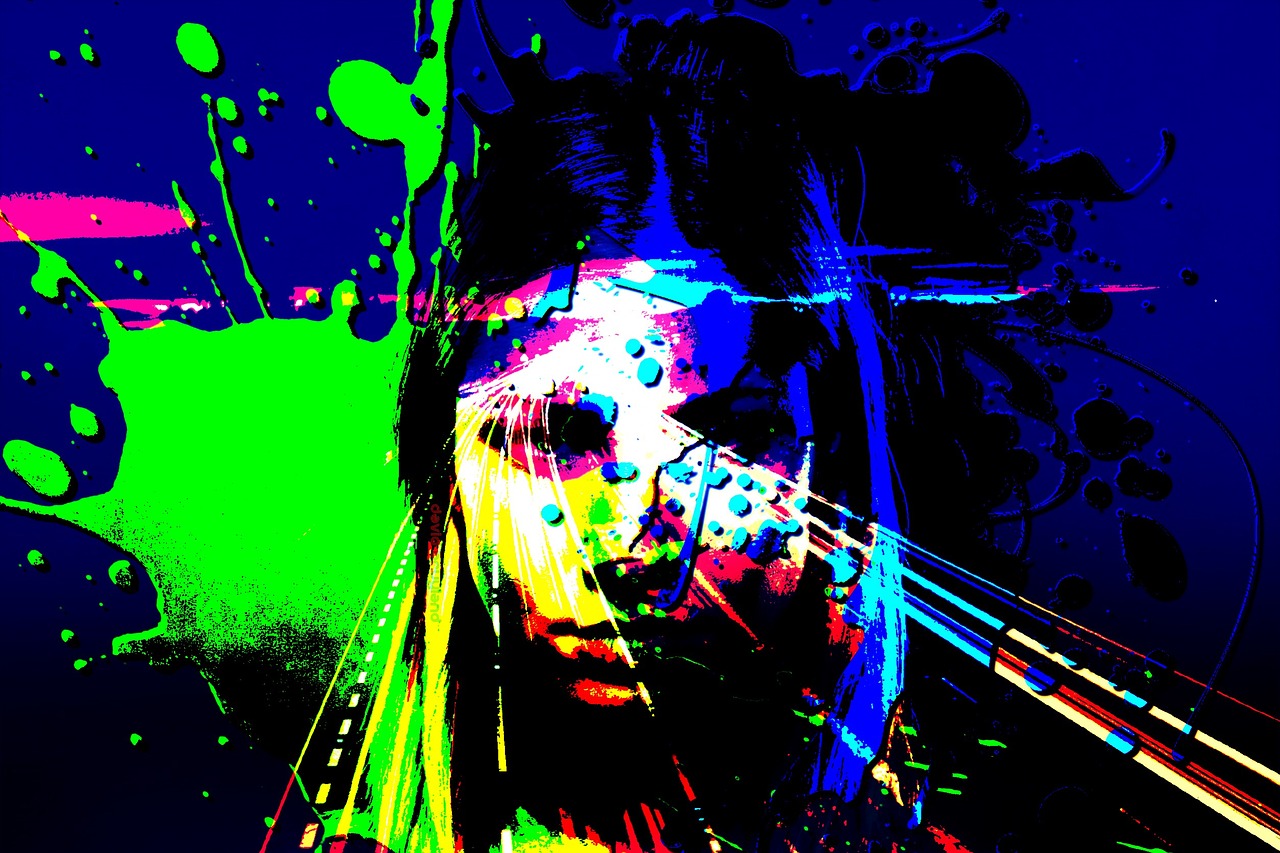 pop art beautiful woman free photo