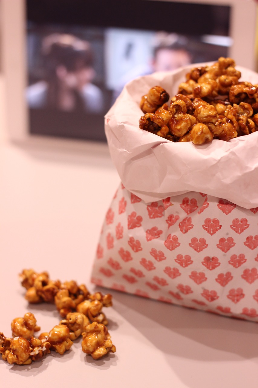 pop-corn caramel snack free photo