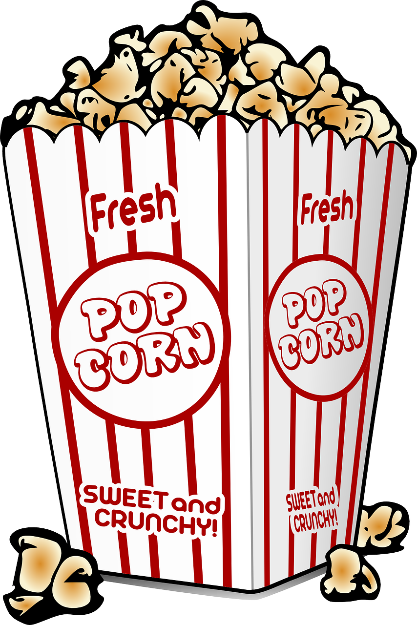 popcorn buttered cinema free photo