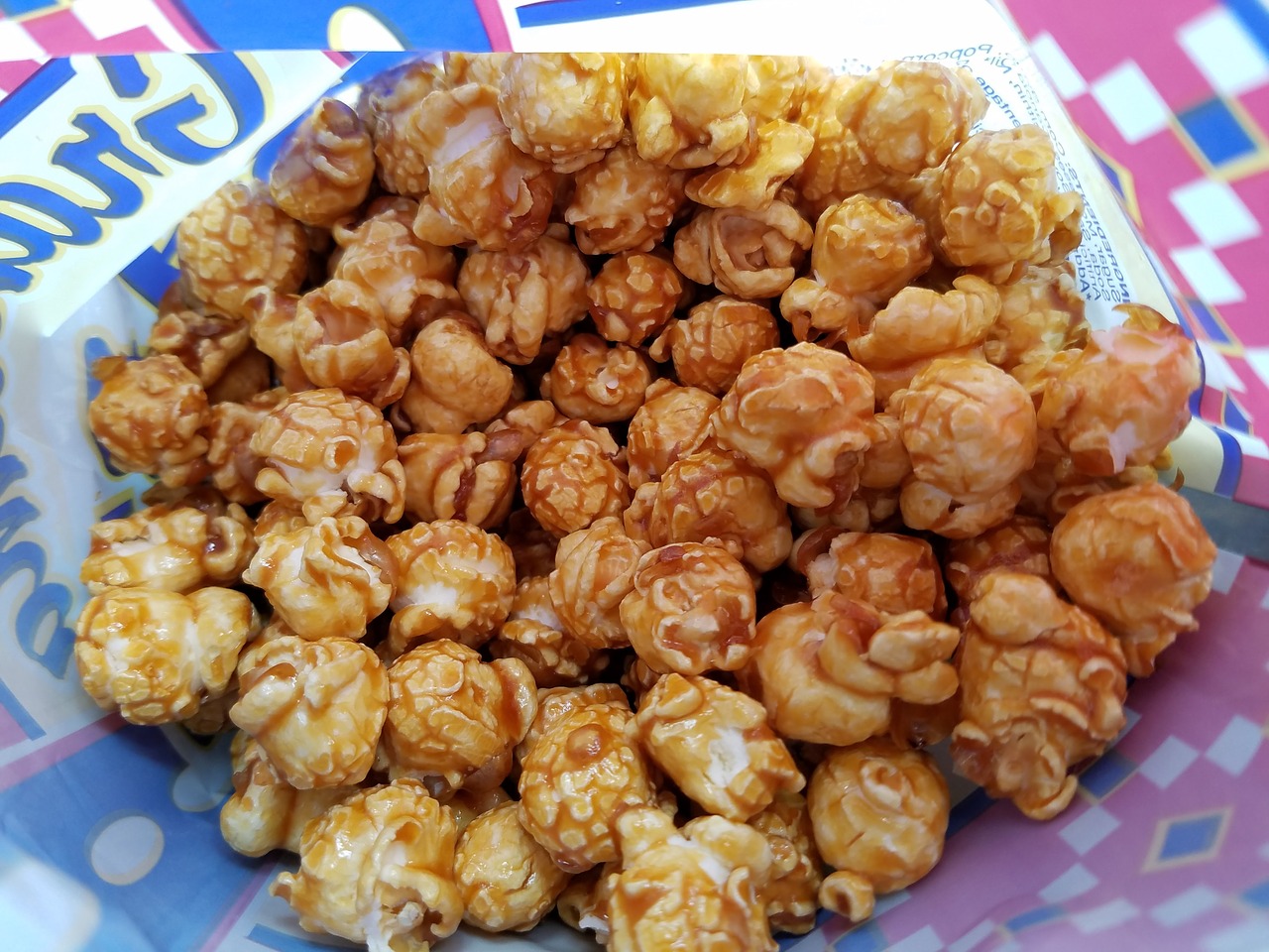 popcorn caramel corn snack free photo