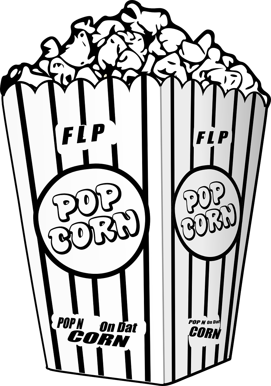 popcorn movie entertain free photo