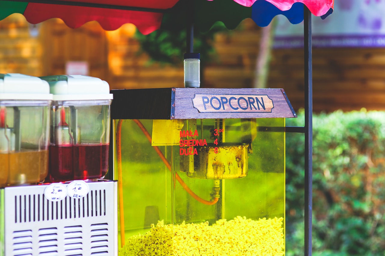 popcorn street food free photo