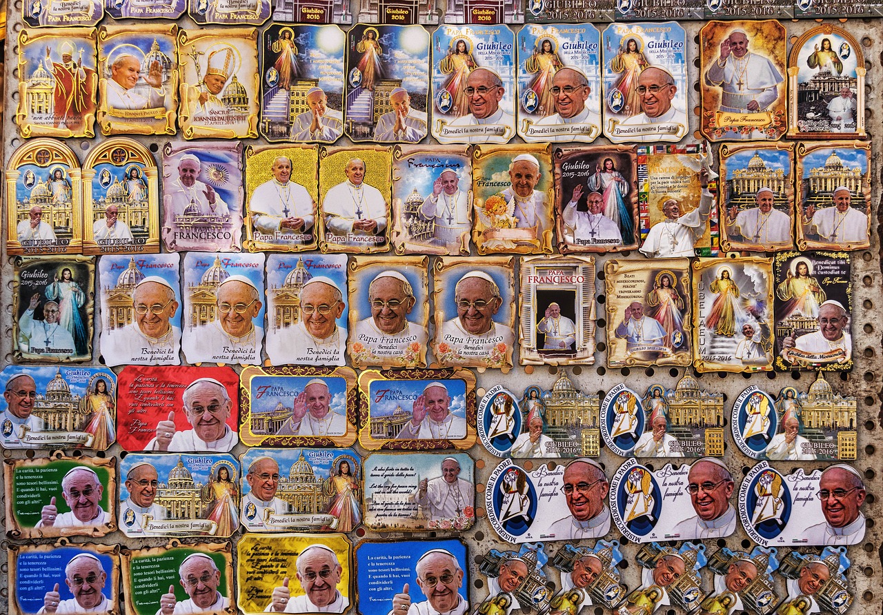 pope church sticker free photo