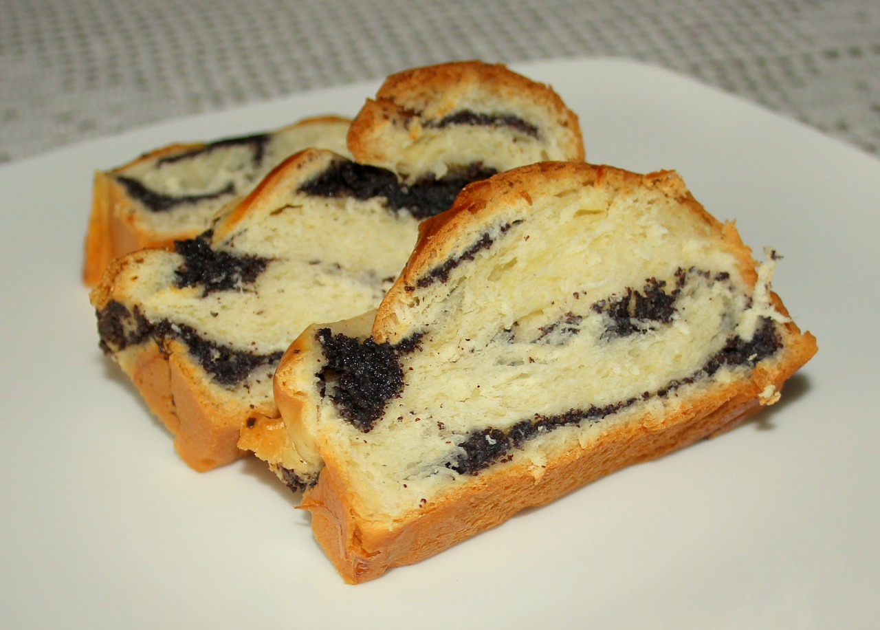 poppy seed cake bread sweets free photo