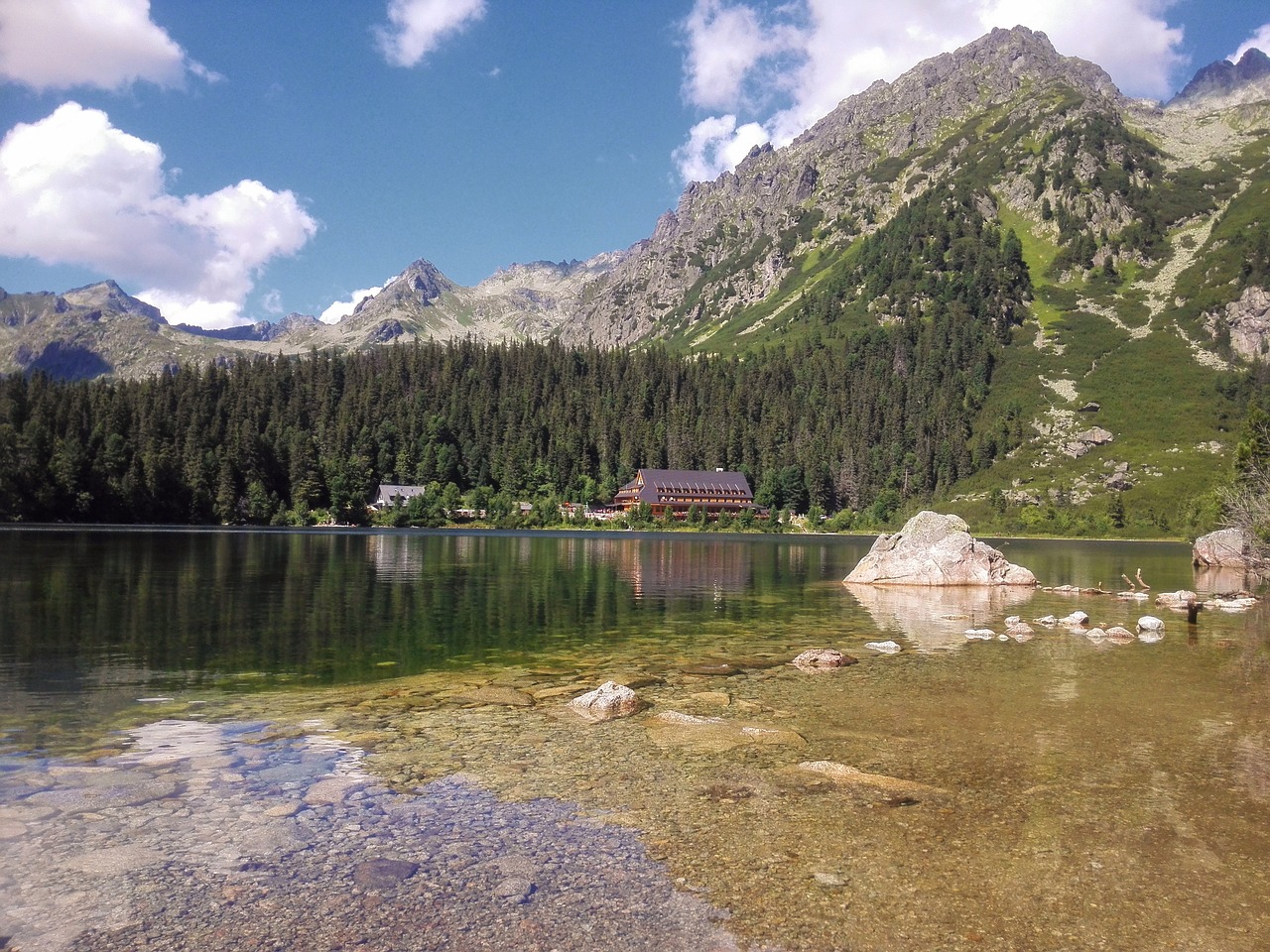 popradské lake vysoké tatry lake free photo