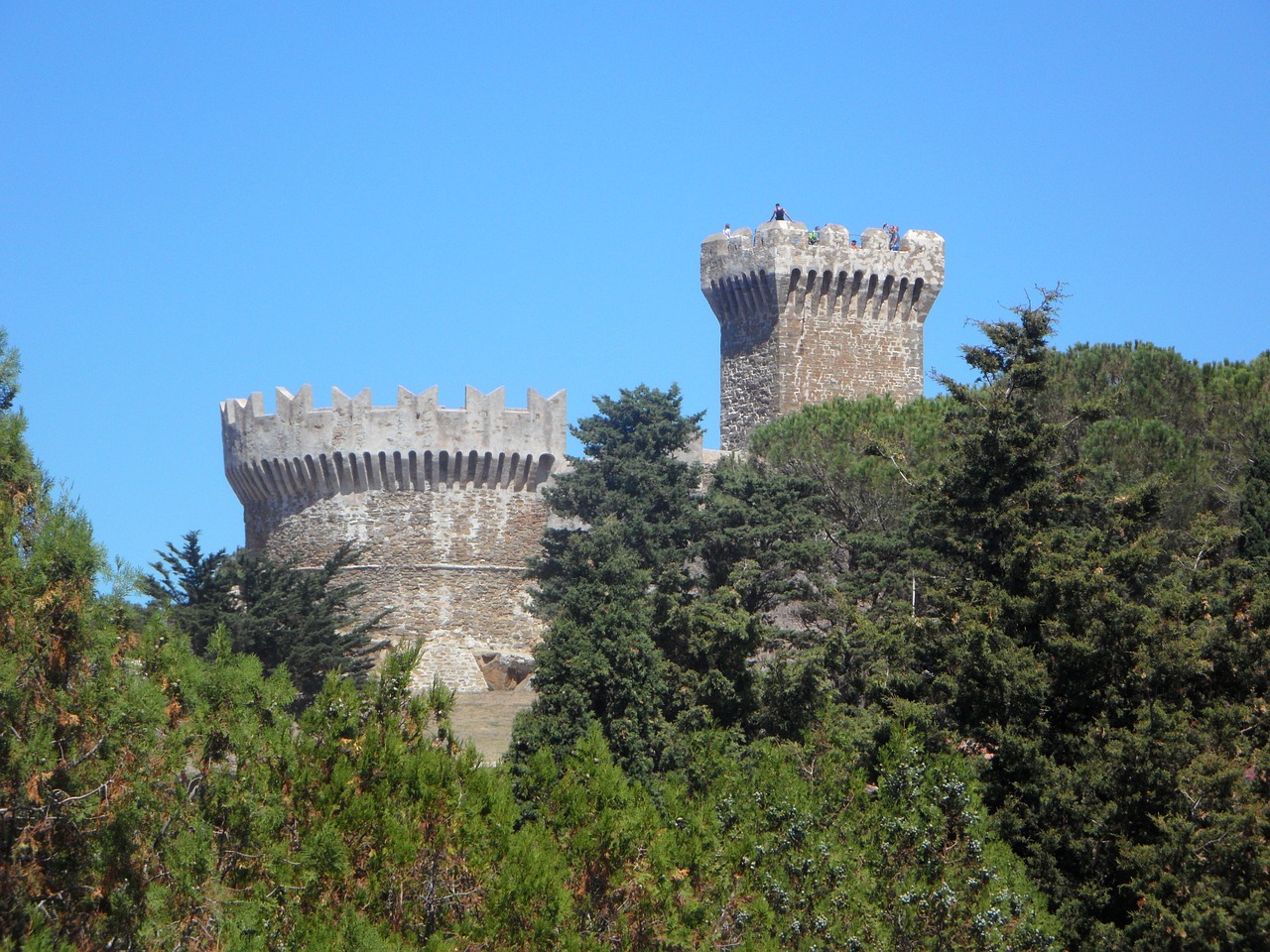 populonia gulf of baratti castle free photo