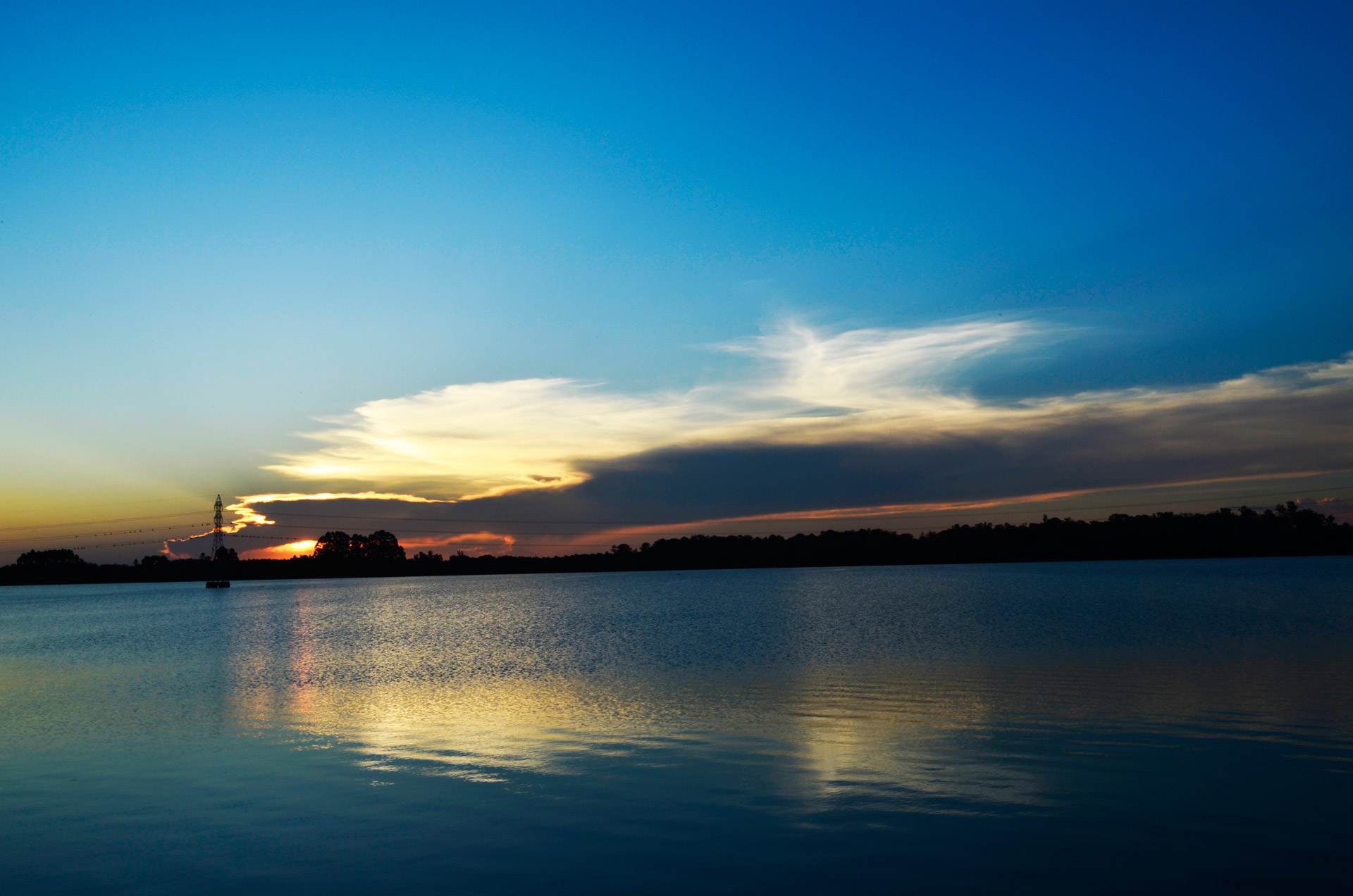 sunset lago dourado santa cruz do sul free photo