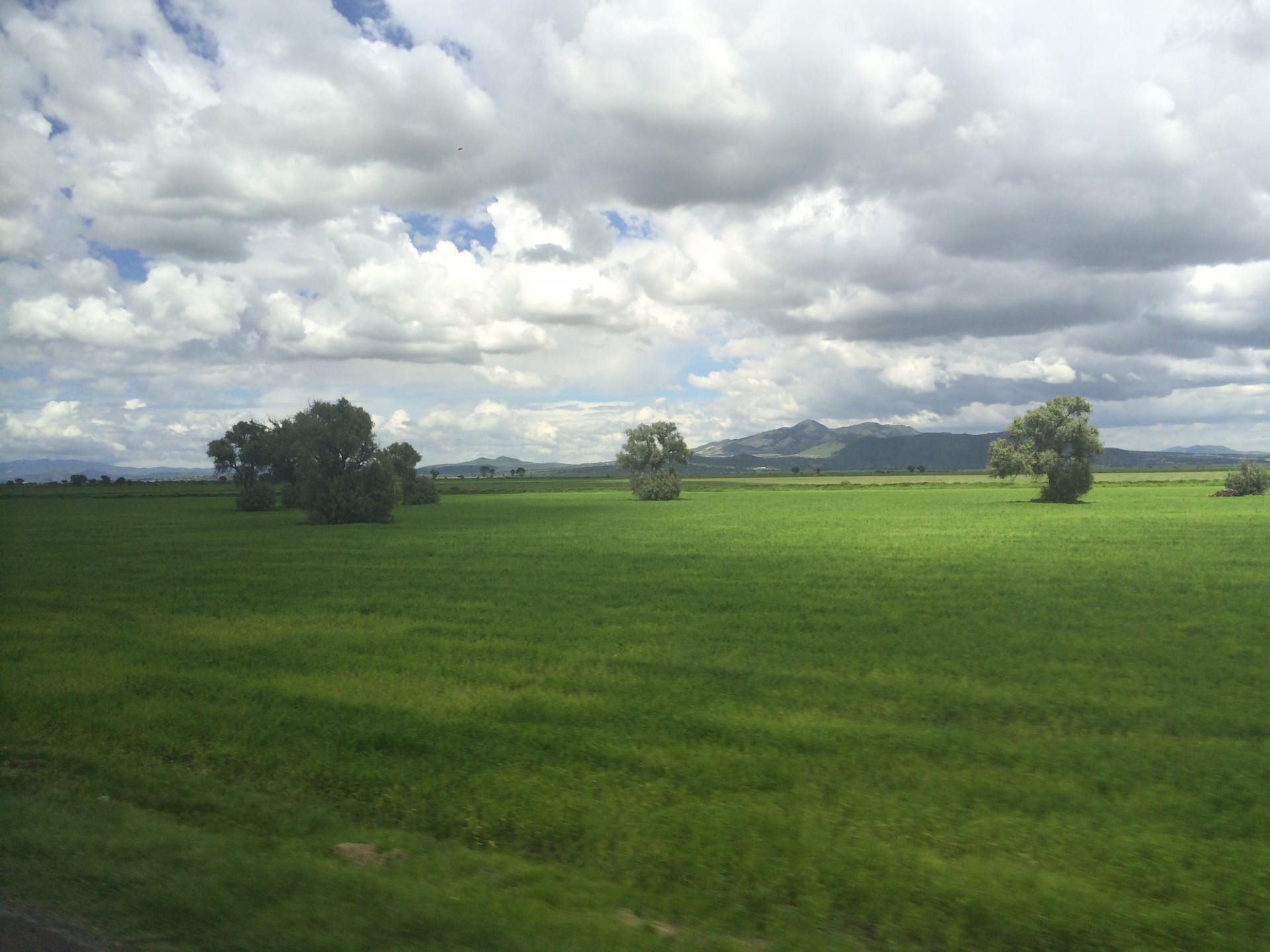 green clouds road free photo