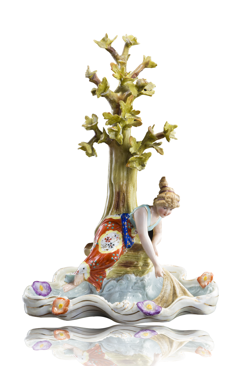 porcelain  the figurine  decoration free photo