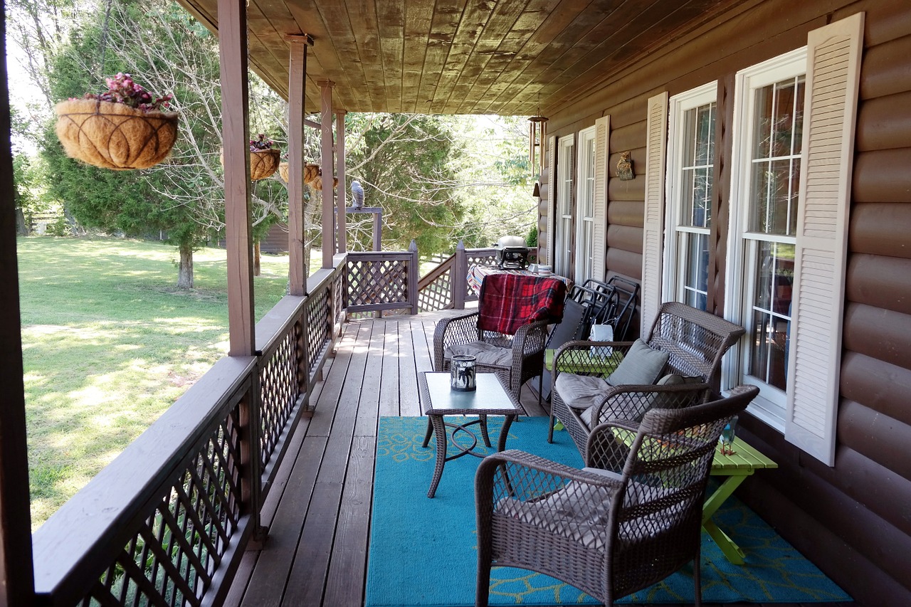 porch country living covered porch free photo