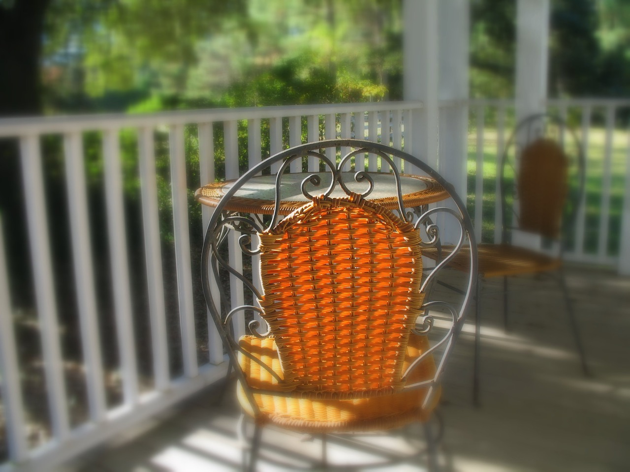 porch chair light free photo