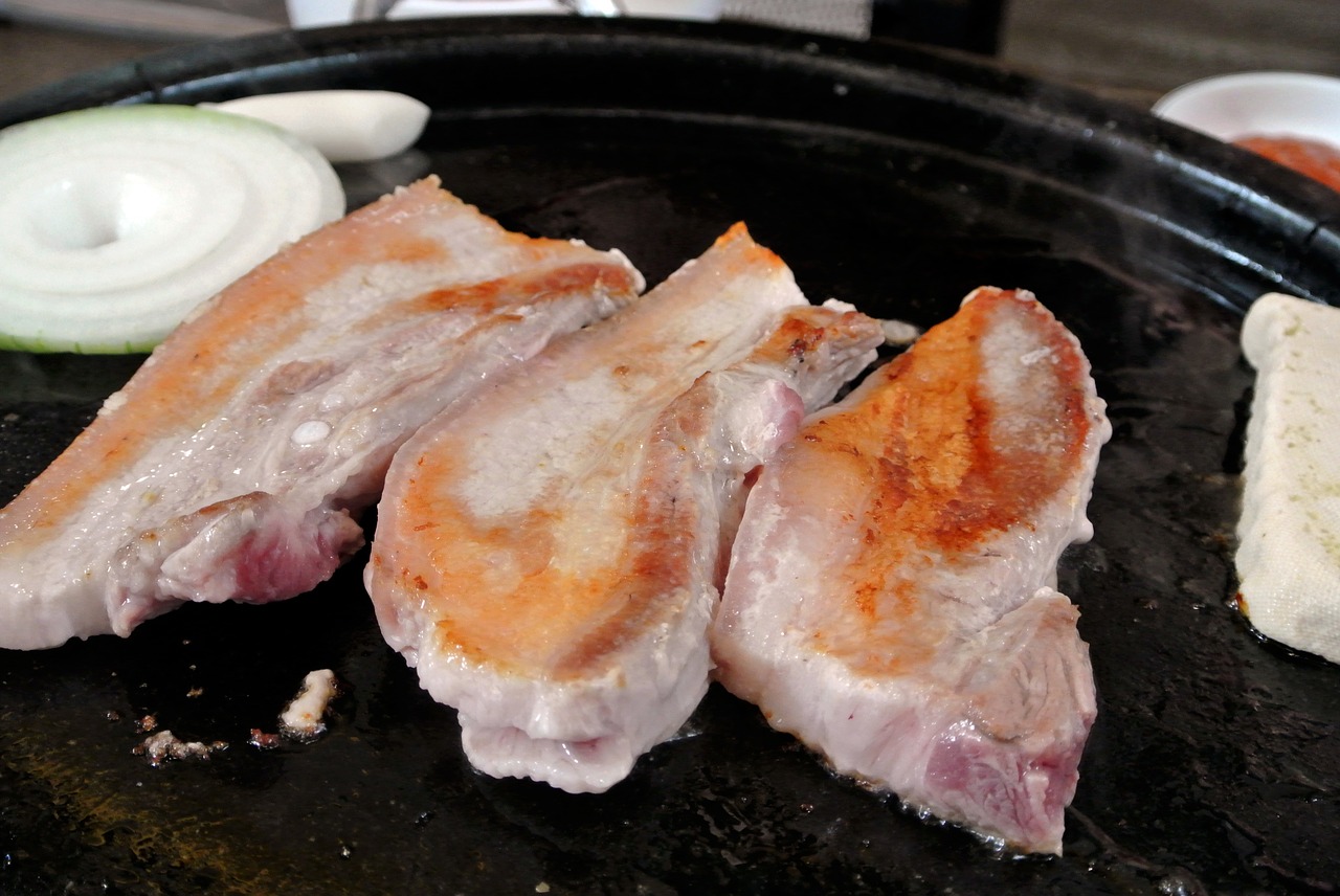 pork samgyeop meat free photo