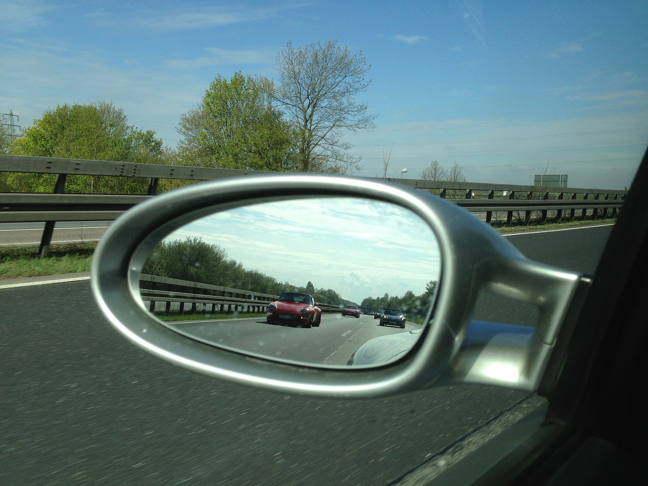 porsche rear mirror auto free photo