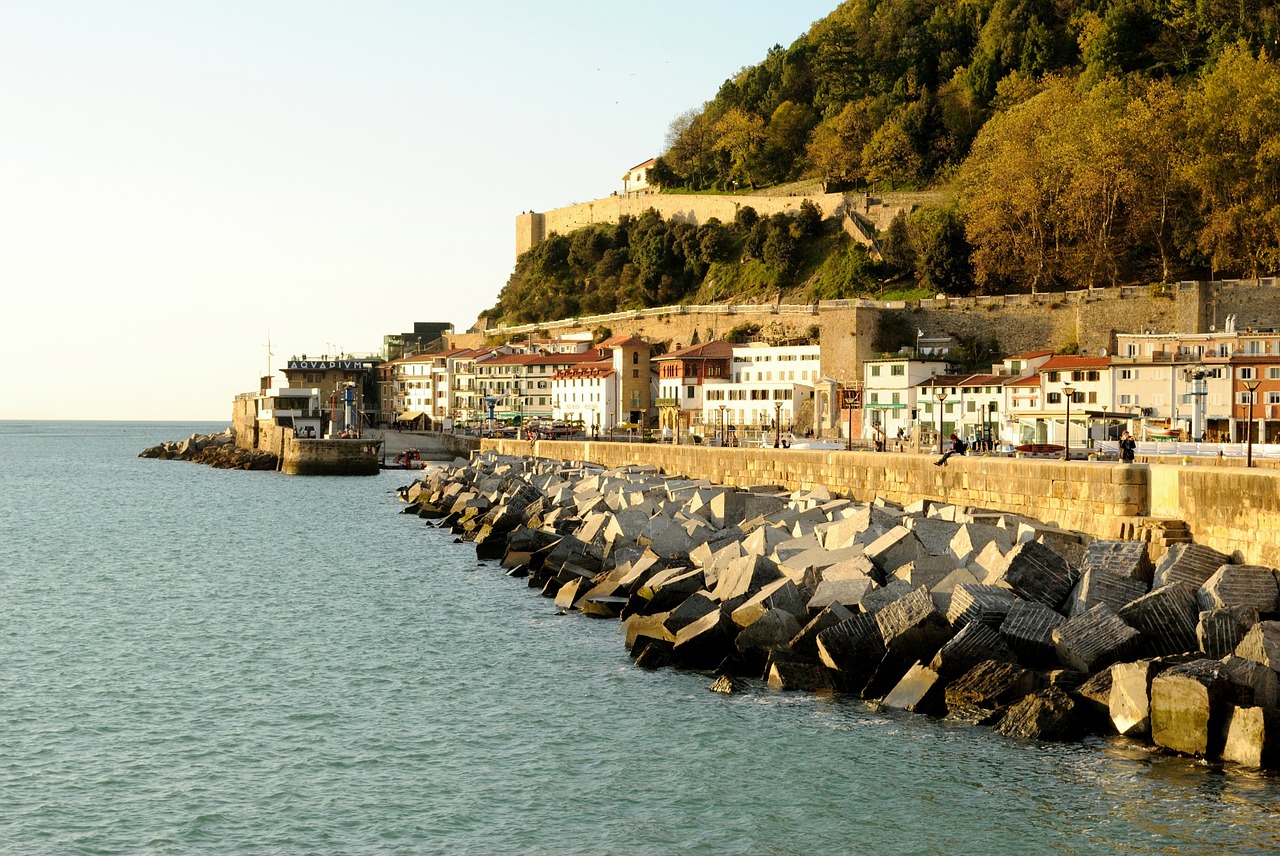 port san sebastian maritime landscape free photo